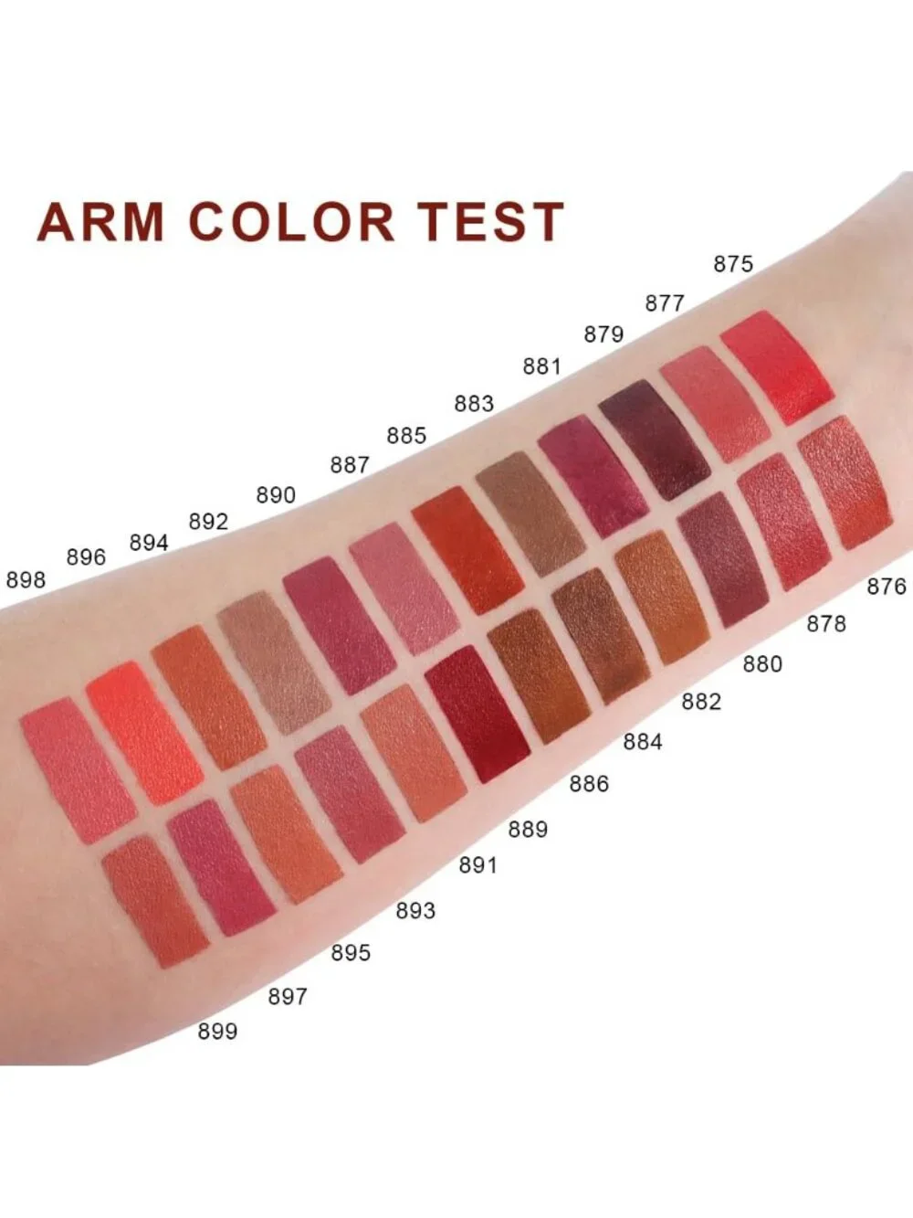 Women's 898# Crimson Red Long Lasting Waterproof Velvet Matte Stick Lipstick